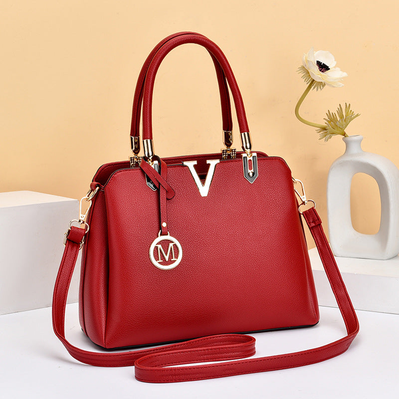 Bags, women's bags, one-piece drop shipping, winter large-capacity mother's handbag, temperament shoulder bag, crossbody bag, trendy and versatile 