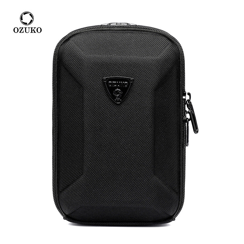 ozuko New Mini Crossbody Bag Casual Men's Clutch Hard Shell Korean Style Small Shoulder Bag Men's Bag 