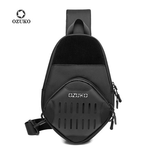 Ozuko New Tactical Chest Bag Men's Korean Style Trendy Men's Bag Camouflage Men's Sports Waterproof Crossbody Bag 2021 