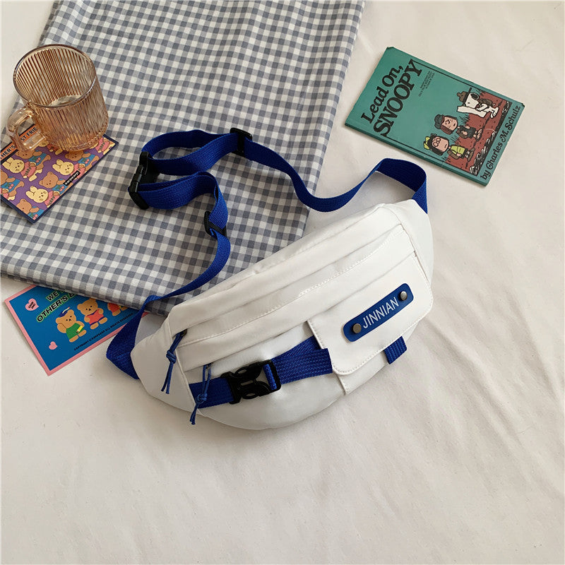 Klein blue all-match casual bag 2022 autumn new retro Japanese tooling Messenger tide brand Harajuku waist bag chest bag 