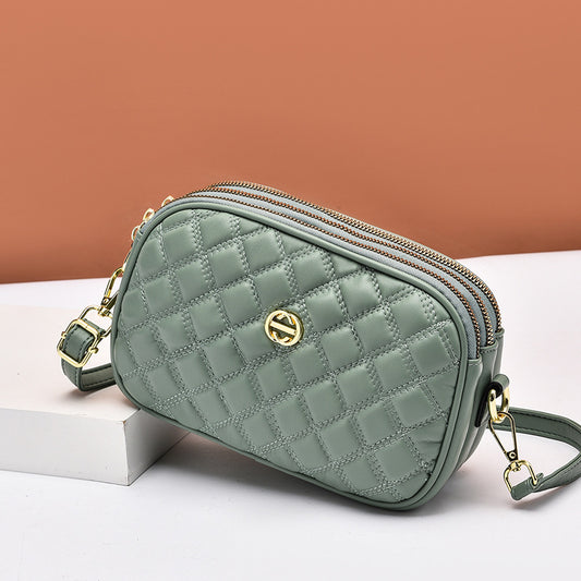 Factory direct sales bags for women 2022 new textured crossbody bag soft leather high elastic fashion versatile shoulder bag mobile phone bag 