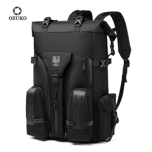 ozuko's new waterproof tactical backpack outdoor trendy men's backpack shoulder large capacity travel baseball bag