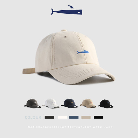 Hat women's summer solid color peaked cap men's simple embroidery sports sun hat trendy sunscreen sunshade baseball cap women 
