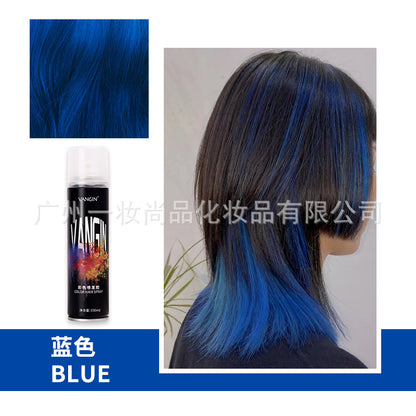 Factory direct sales disposable hair dye spray dye cream spray hair spray artifact pen black washable 