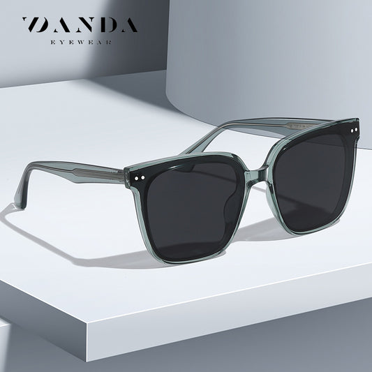 Live broadcast of the same gm sunglasses male polarized sunglasses TR7507 propionic acid pin leg big frame sunscreen sunglasses female 