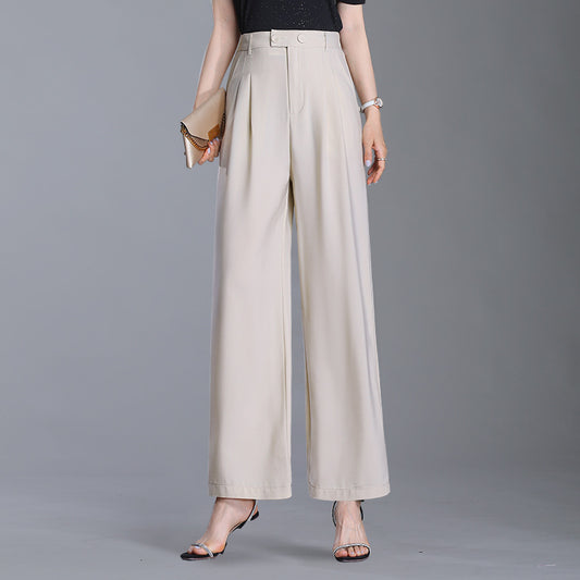 【G3661】Women's trousers with drape feeling 