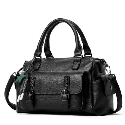 Women's Bags 22 New Large Capacity Liuding Women's Bags European and American Fashion Handbags Soft Leather Trendy One-Shoulder Crossbody Bags for Shipping 
