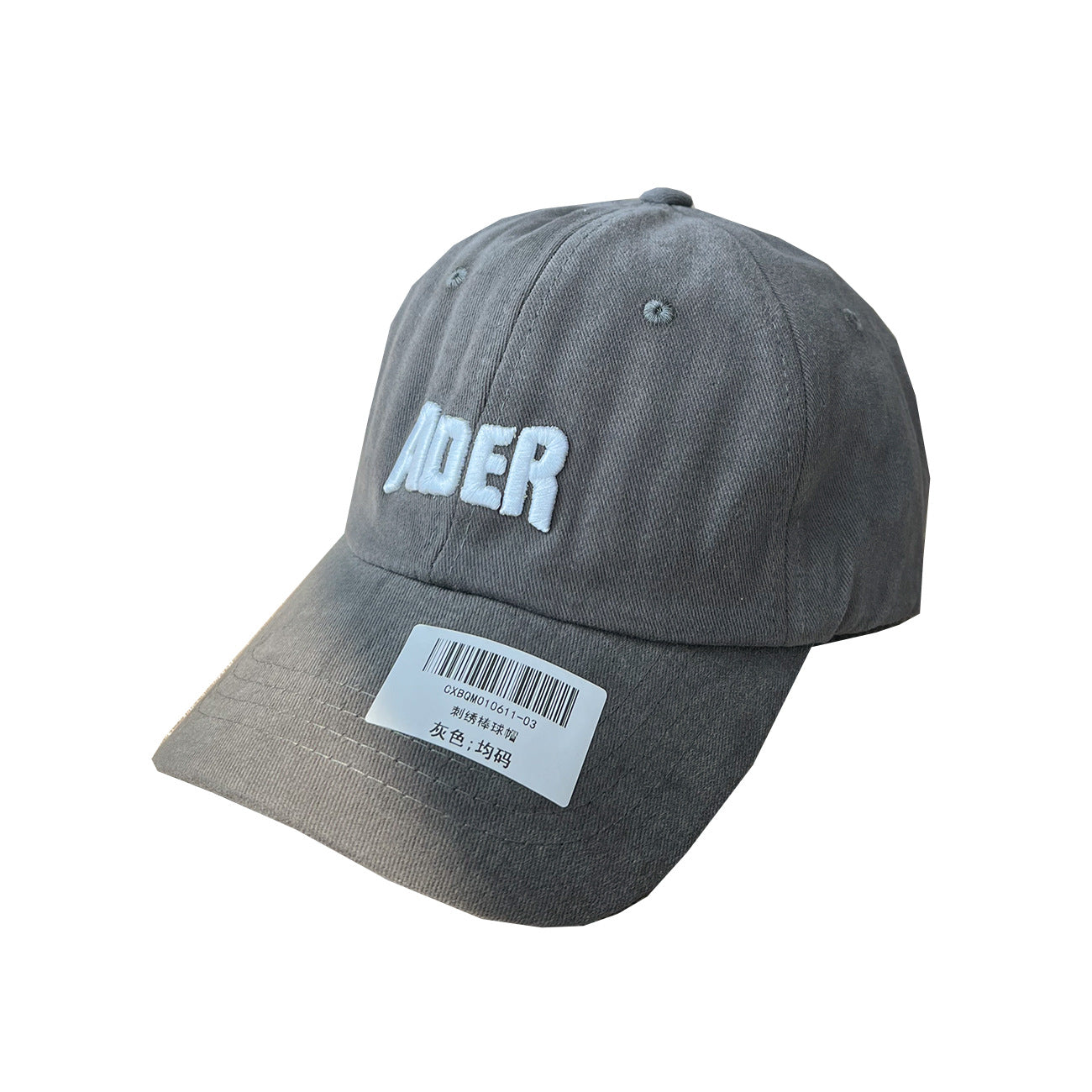ADER 夏季新款棒球帽 多色圆顶字母刺绣 四季通用