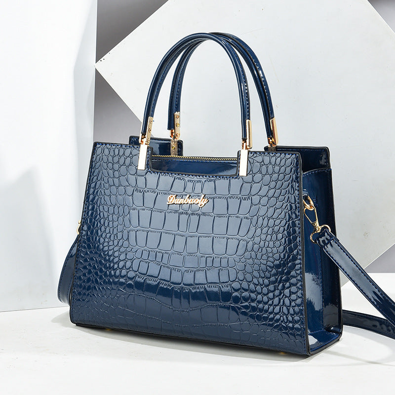 Bags for women new style 2023 crossbody bag shoulder bag patent leather glossy ladies handbag European and American one piece drop shipping 7 MART