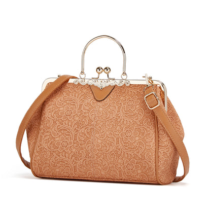 Crossbody bag for women 2023 Amazon hot selling women's bag European and American fashion women's shoulder bag lace handbag large capacity 