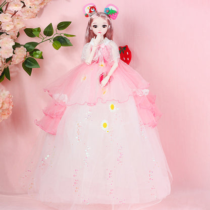 Strawberry Bear 60cm Yade Barbie Doll စမတ်ဂီတ ကလေးအရုပ် မင်းသမီး အရုပ် မိန်းကလေး လက်ဆောင် လက်ကား 