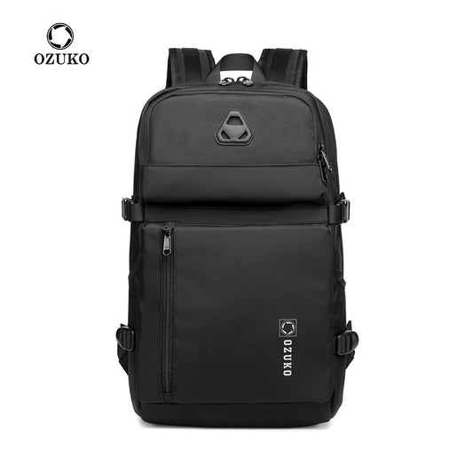ozuko new school bag college student laptop backpack brand casual waterproof backpack for men 