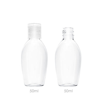 50ml transparent plastic packaging bottle alcohol lotion refill bottle alcohol disinfectant empty bottle sample sampling bottle 