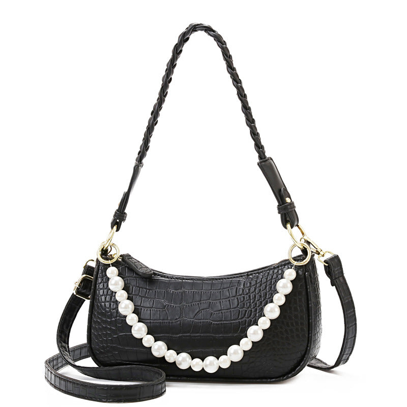 Factory direct sales bags for women 2022 new beaded armpit bag, fashionable and versatile single shoulder crossbody bag, high-end and stylish 