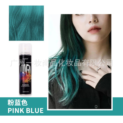 Factory direct sales disposable hair dye spray dye cream spray hair spray artifact pen black washable 