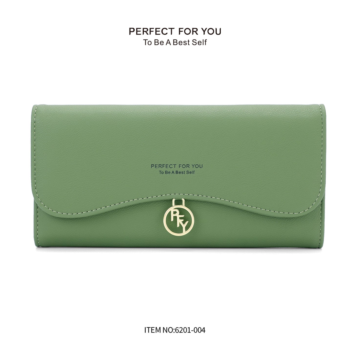 forever young wallet women's cross-border simple folding coin purse long clutch bag 3-fold card holder 