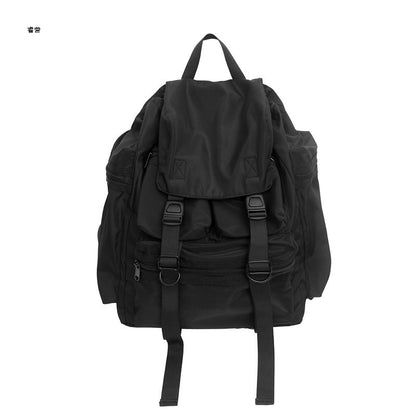 Hong Kong style fashion couple tool bag trendy brand new backpack Korean version Harajuku outdoor backpack college student backpack