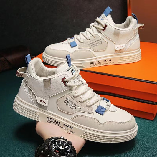 Autumn men's shoes 2023 new youth trend casual sports shoes men's winter all-match flat work tide shoes