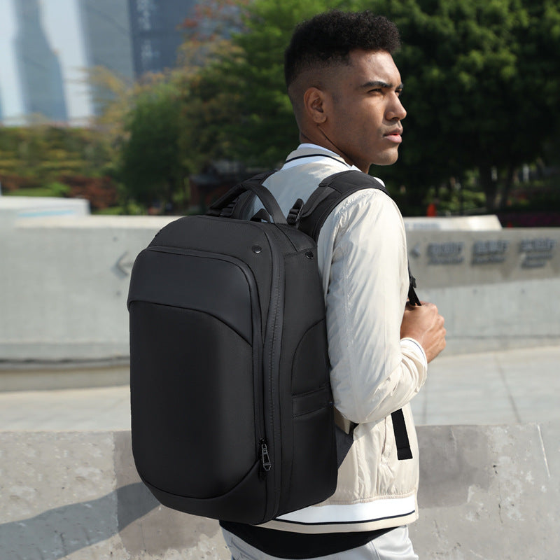 Ozuko Business Backpack Lightweight Waterproof Computer Backpack Business Male College Student Schoolbag Backpack Good-looking 