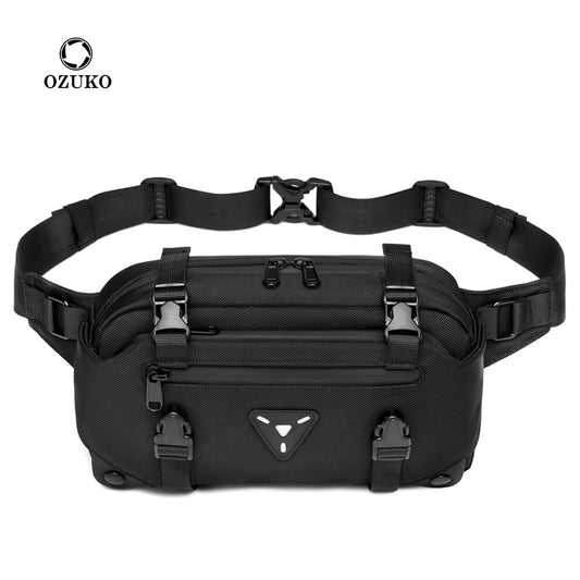 Ozuko sports riding motorcycle waist bag wholesale camouflage men's crossbody bag cross-border waterproof men's chest bag 