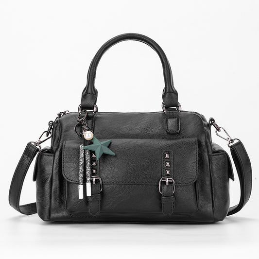 Women's Bags 22 New Large Capacity Liuding Women's Bags European and American Fashion Handbags Soft Leather Trendy One-Shoulder Crossbody Bags for Shipping 