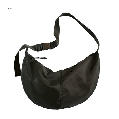 Canvas Messenger Bag Work Bag Women's Dumpling Bag Black Functional Large Capacity Casual Shoulder Bag Backpack Men's Bag 