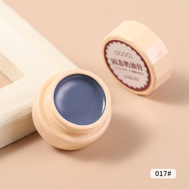 Nail polish glue Japanese-style canned mousse painted glue phototherapy removable long-lasting solid glue cream nail polish