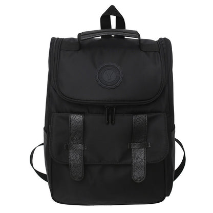 Wholesale school bags for high school students large capacity Korean style simple backpack men's new Ruiying Harajuku high school women's backpack 