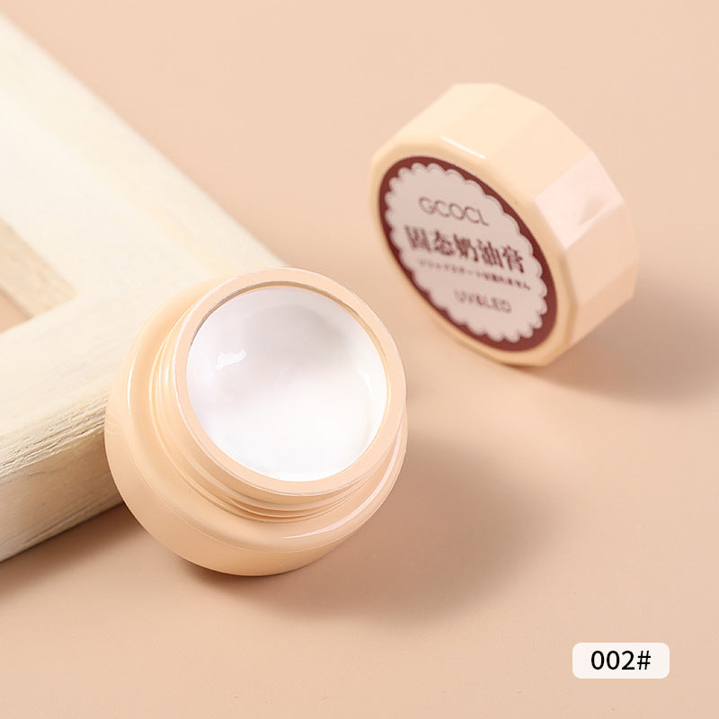 Nail polish glue Japanese-style canned mousse painted glue phototherapy removable long-lasting solid glue cream nail polish