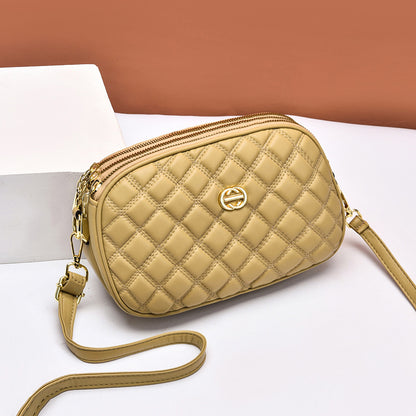 Factory direct sales bags for women 2022 new textured crossbody bag soft leather high elastic fashion versatile shoulder bag mobile phone bag 