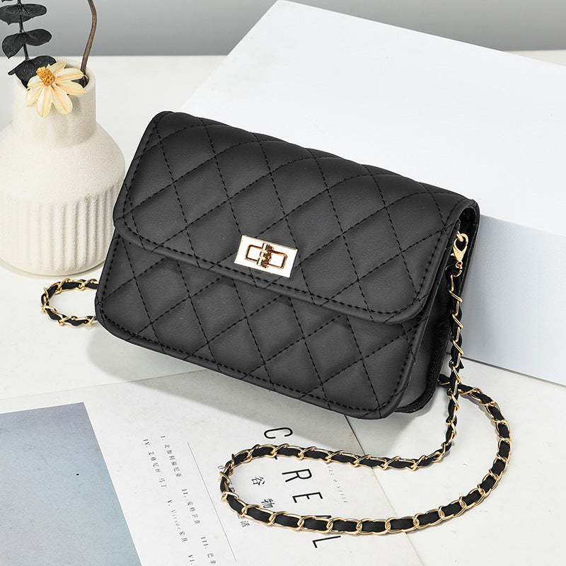 Bags for women Xiaoxiangfeng Internet celebrity new diamond chain with niche texture small square bag versatile crossbody shoulder bag for women 