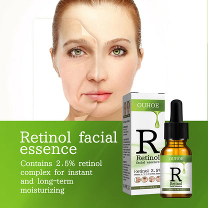OUHOE Retinol Essence fades nasolabial folds, fine lines around eyes, facial anti-wrinkle, firming, brightening and smoothing skin.