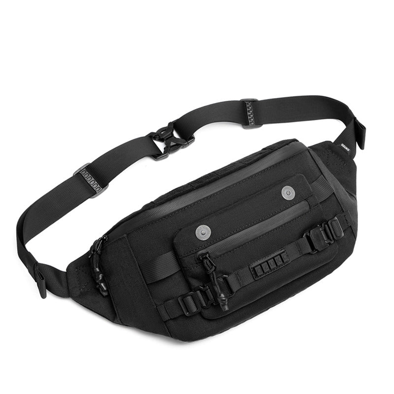 Ozuko tactical waist bag functional large capacity men's shoulder bag outdoor waterproof bag men's crossbody bag high-end 
