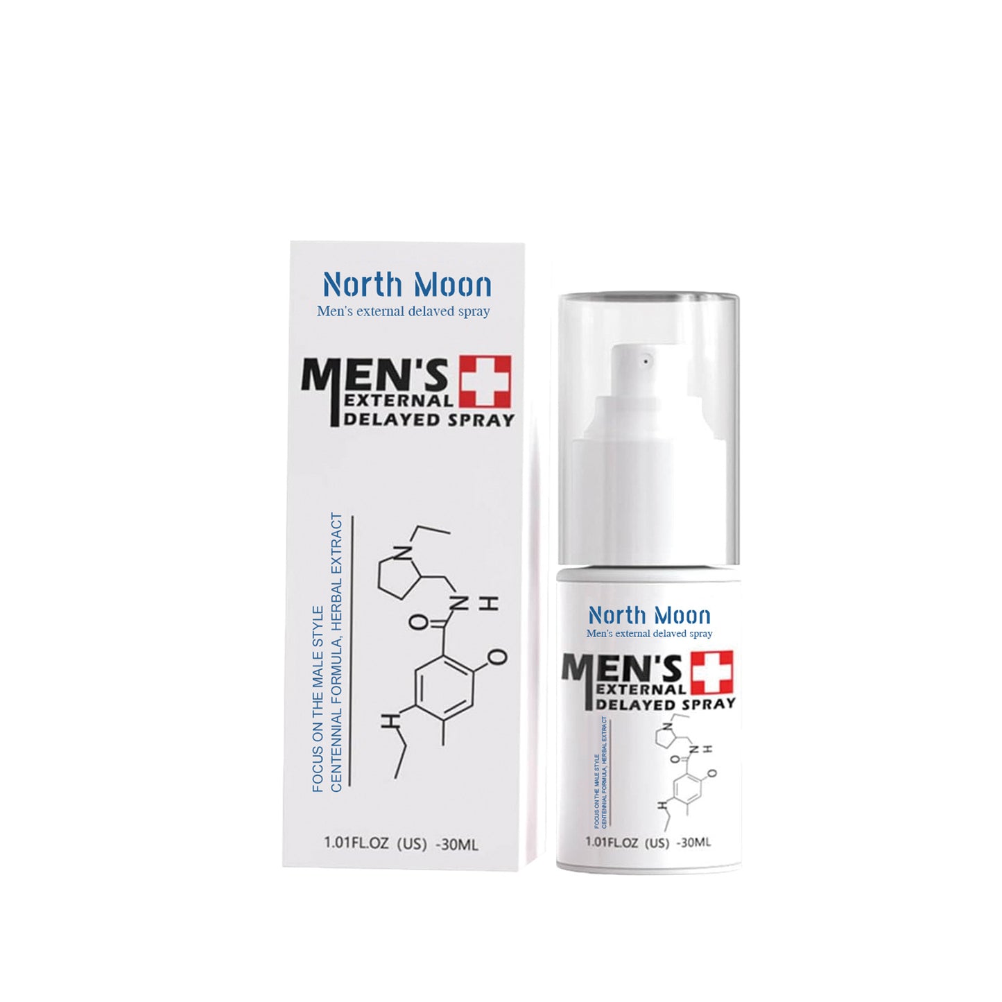 North Moon Men's Care Spray Enhances Stamina Men's Body Strengthening Moisturizing Massage Care Spray 