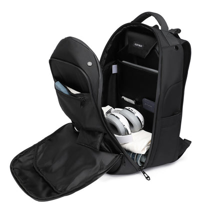 Ozuko Business Backpack Lightweight Waterproof Computer Backpack Business Male College Student Schoolbag Backpack Good-looking 