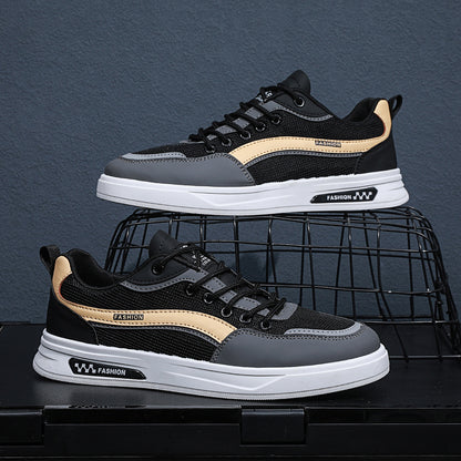 Men's shoes 2023 new summer all-match casual running sneakers men's high-end melting thick-soled daddy trendy shoes