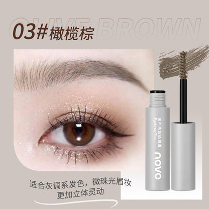 NOVO solid color long-lasting eyebrow dyeing cream is waterproof and sweat-proof, does not fade and does not smudge, three-dimensional natural eyebrows with clear roots 