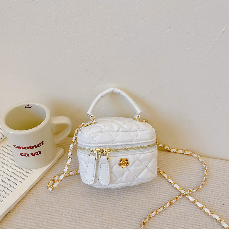 Diamond children's bag, high-end parent-child handbag, fashionable and personalized girl's cross-body bag, small fragrant sequined backpack 
