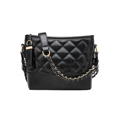 Bags for women, versatile bucket bag for all seasons, 2022 new large-capacity black and white contrasting crossbody bag, shoulder bag for women 