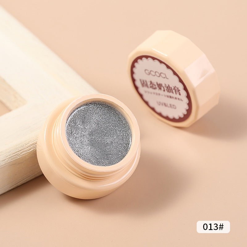 Nail polish glue Japanese-style canned mousse painted glue phototherapy removable long-lasting solid glue cream nail polish