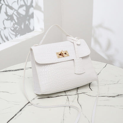 鳄鱼纹小方包2022ladies handbag外贸小包批发休闲户外单肩凯莉包