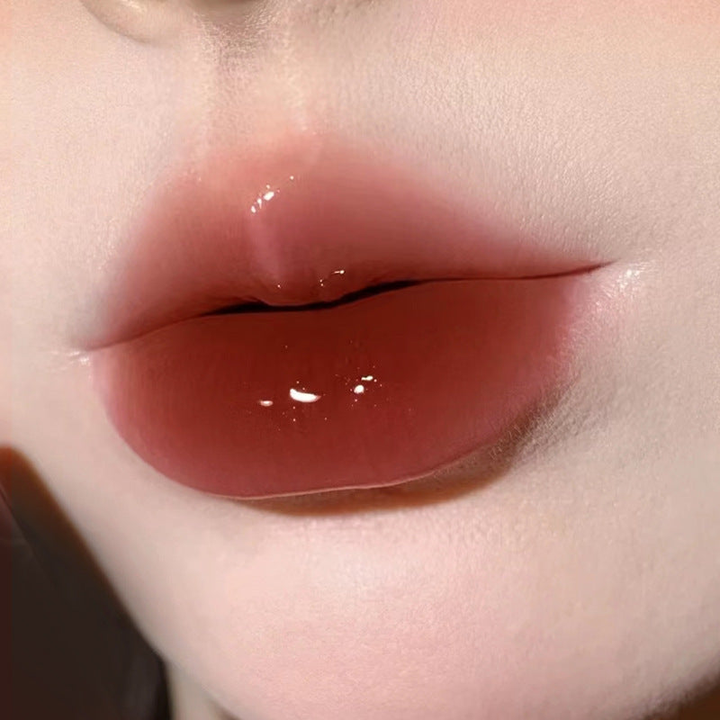 HERORANGE~water mirror gloss lip gloss lipstick cloud mirror water gloss glass lip gloss long-lasting hydrating pouty lips 