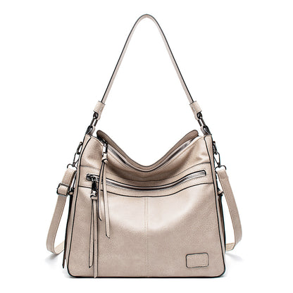Cross-border bags, women's large-capacity tote bags, European and American simple portable shoulder bags, fashionable cross-body large bags, one-piece drop shipping