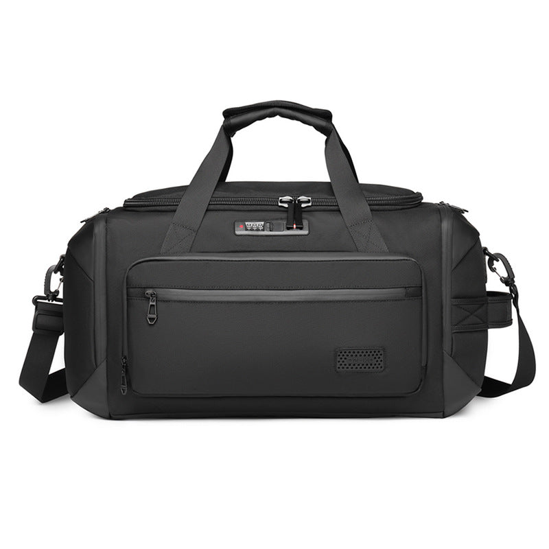 Ozuko portable travel bag large capacity shoulder sports bag can be inserted into the trolley case short-distance wet and dry separation fitness bag 