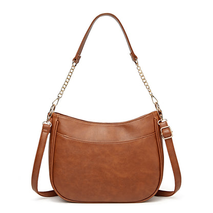 Source manufacturer spot 2023 new women's bag simple fashion shoulder bag European and American trendy ladies crossbody bag bag 