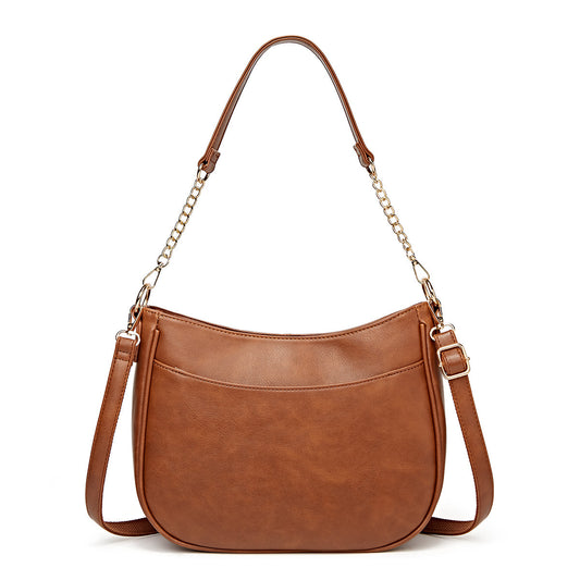 Source manufacturer spot 2023 new women's bag simple fashion shoulder bag European and American trendy ladies crossbody bag bag 