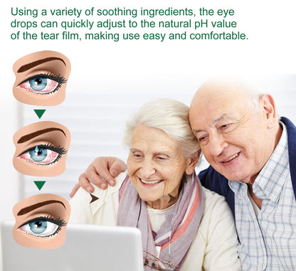 Ximonth Eye Drops Relieve Eye Fatigue, Dry Itchy Eyes, Soreness, Blurred Vision Care Solution 