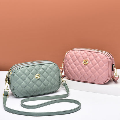 Factory direct sales bags for women 2022 new textured crossbody bag soft leather high elastic fashion versatile shoulder bag mobile phone bag 