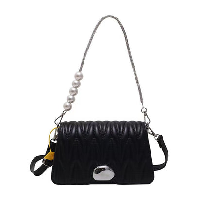 Bags for women 2023 new handbags Korean style fashion rhombus bag chain shoulder bag Miao pleated bag crossbody bag for women 