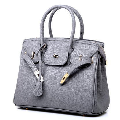 Guangzhou Bag Women 2023 New Women's Bag European and American Fashion Lychee Pattern Platinum Bag Diagonal Shoulder Ladies Handbag